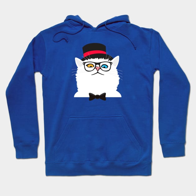 Top Hat Kitty Hoodie by marcusmattingly